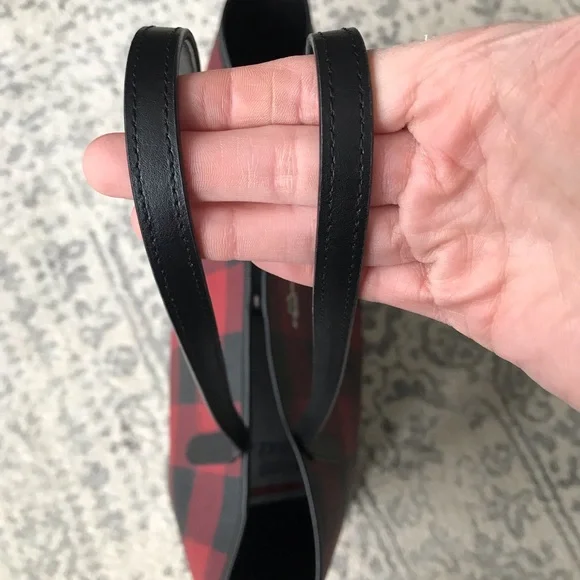 Coach City Tote Bag With Buffalo Plaid Print, 7271 - Picture 10 of 15